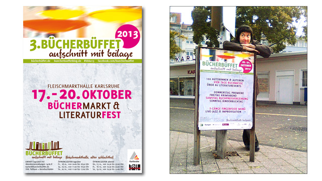 Plakate für die Bücherbüffet-Messen 2012 und 2013 | Corporate Design KERNgeschäft