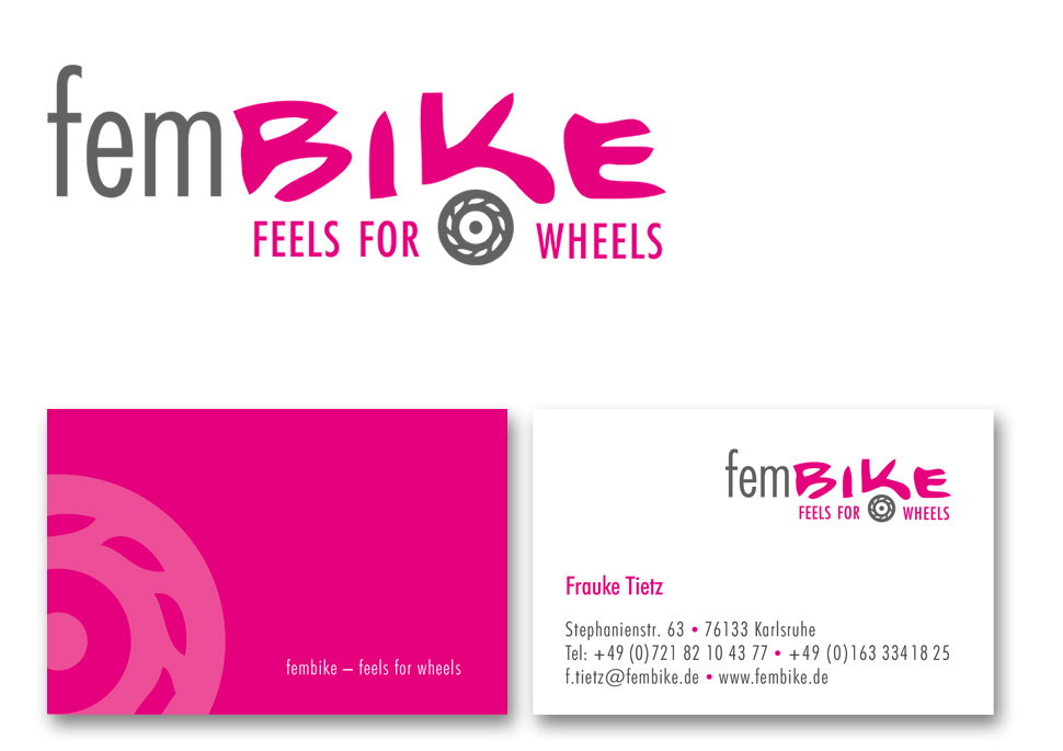Logoentwicklung Frauen-Motorradmagazin fembike | Design KERNgeschaeft